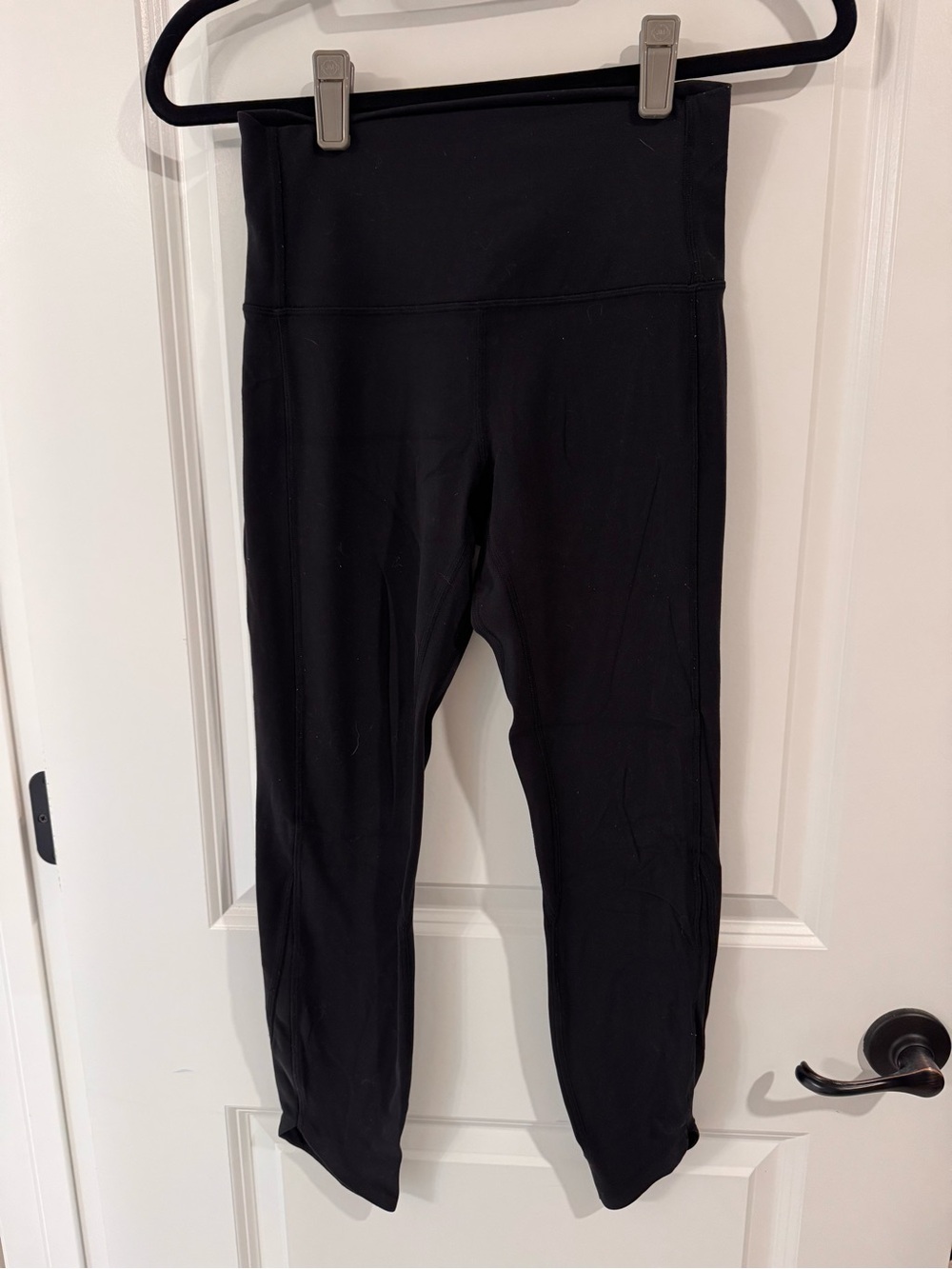 lululemon athletica Align Black High-Rise 7/8 Leggings with Curve Bottom